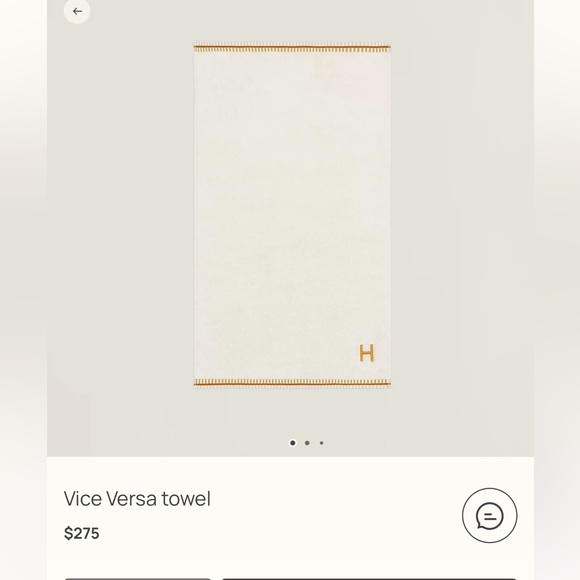 Authentic Hermes hand towel - Picture 7 of 7